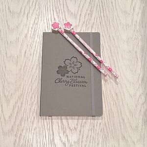 Softcover Journal & Pencils - National Cherry Blossom Festival - NWOT